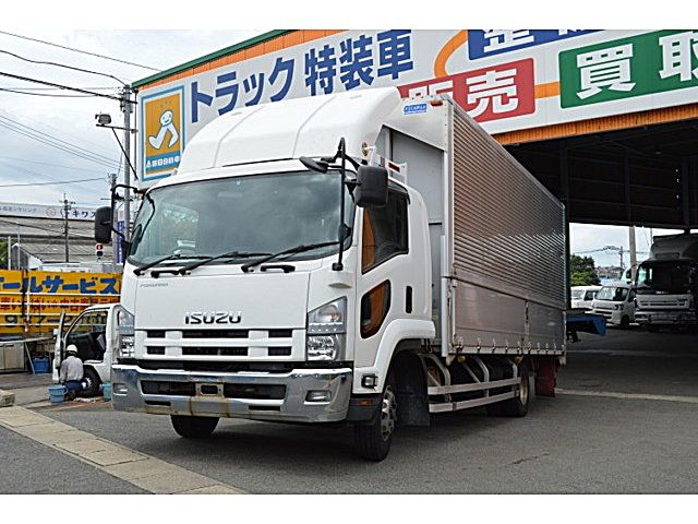 いすゞ フォワード 4t ワイド ウイング車 バックモニター付(ホワイト 