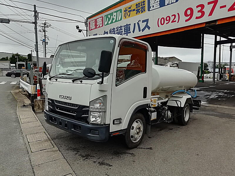 いすゞ エルフ 4t前後散水車 PTO式 | 中古トラック情報 | 朝日自動車株式会社